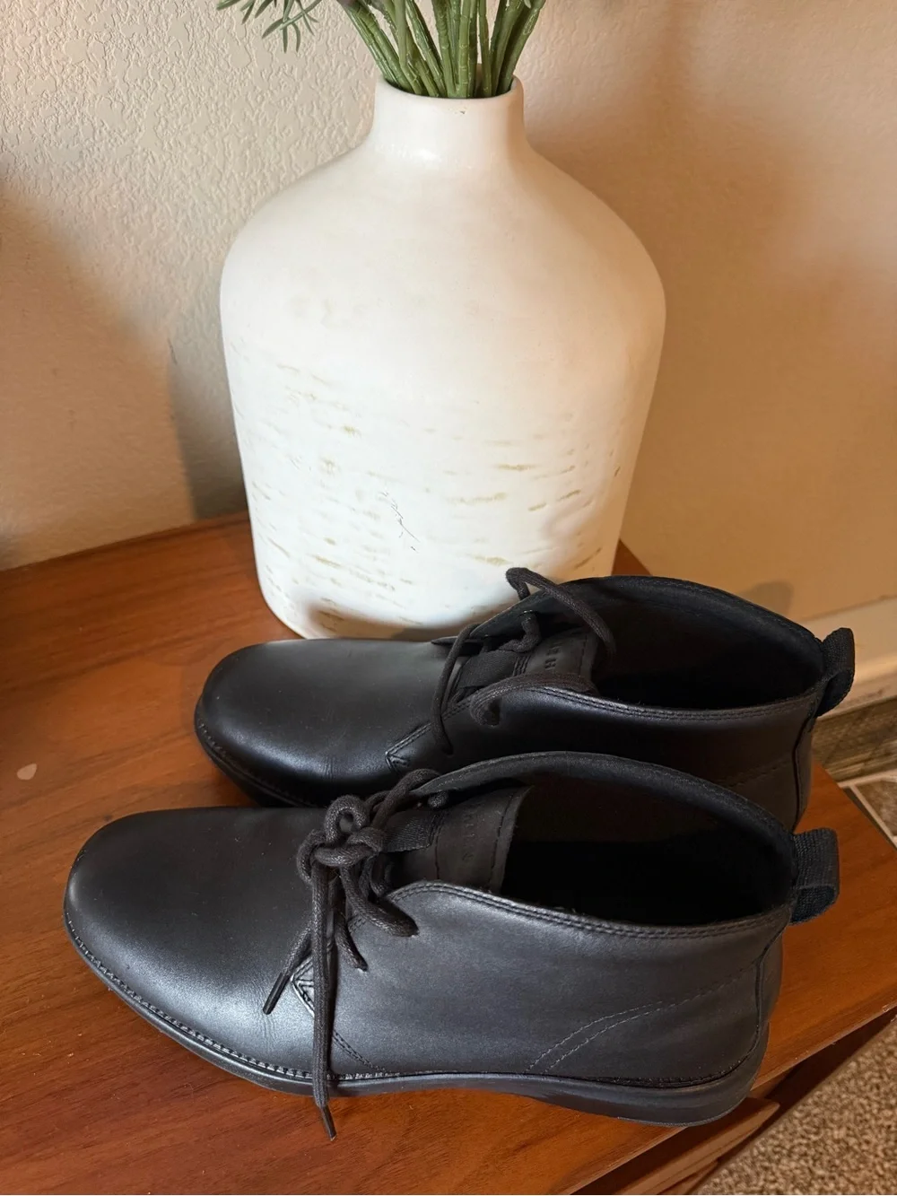 Cole Haan Black Leather Chukka Boots